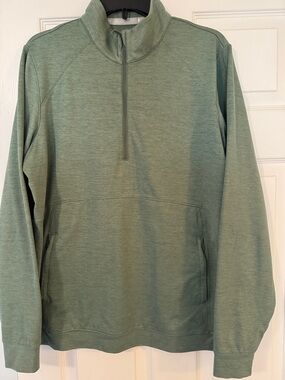 Puma Green Half-Zip Pullover Jacket